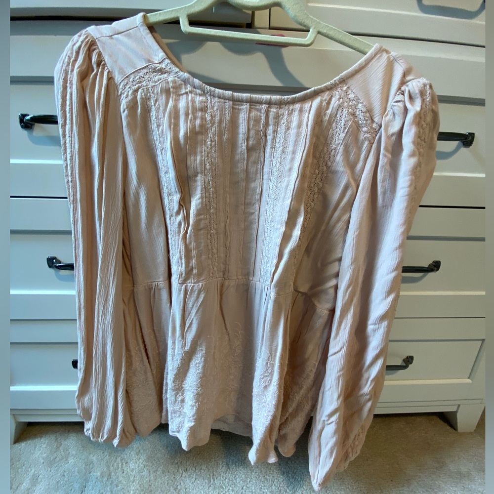 S American Eagle top - light pink